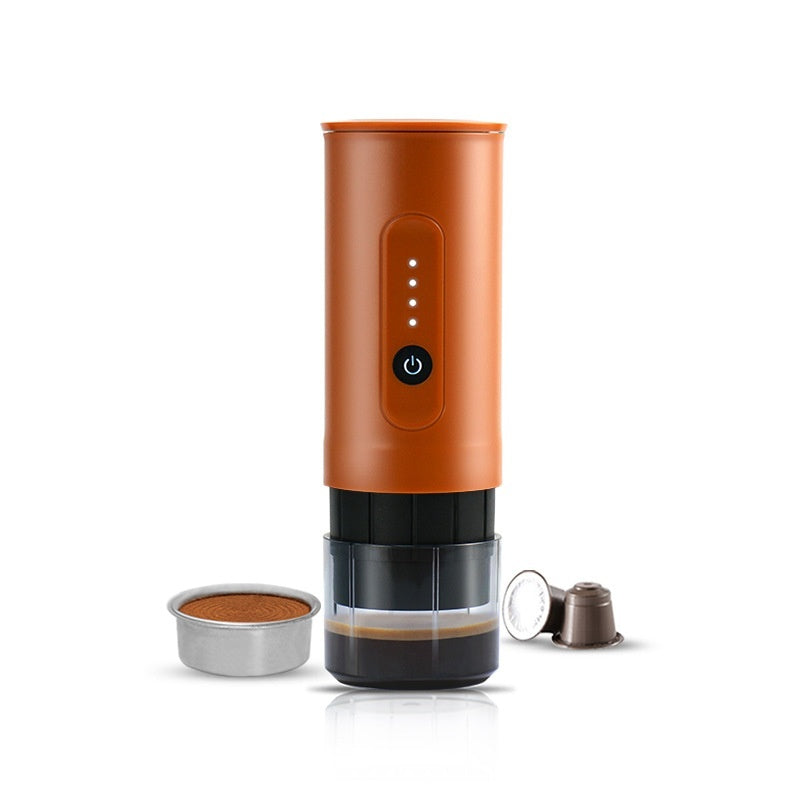 Portable Outdoor Coffee Machine Handheld Electric Ground Coffee Capsule Travel Car Charger